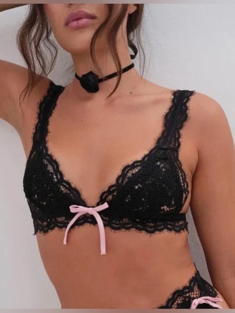 VS X For Love & Lemons Noelle Lace Bra